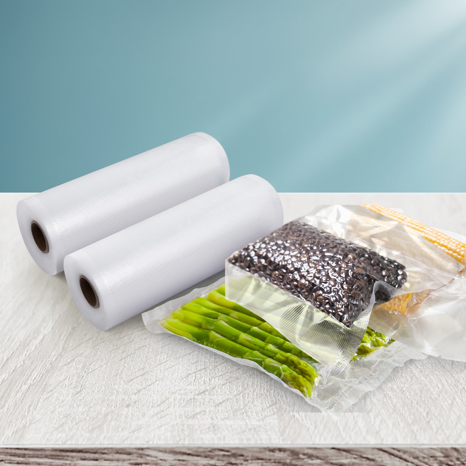 2 Rolls Food Vacuum Sealer Bags Storage Saver Heat Sealing Bag Pack 15CMX6M 7