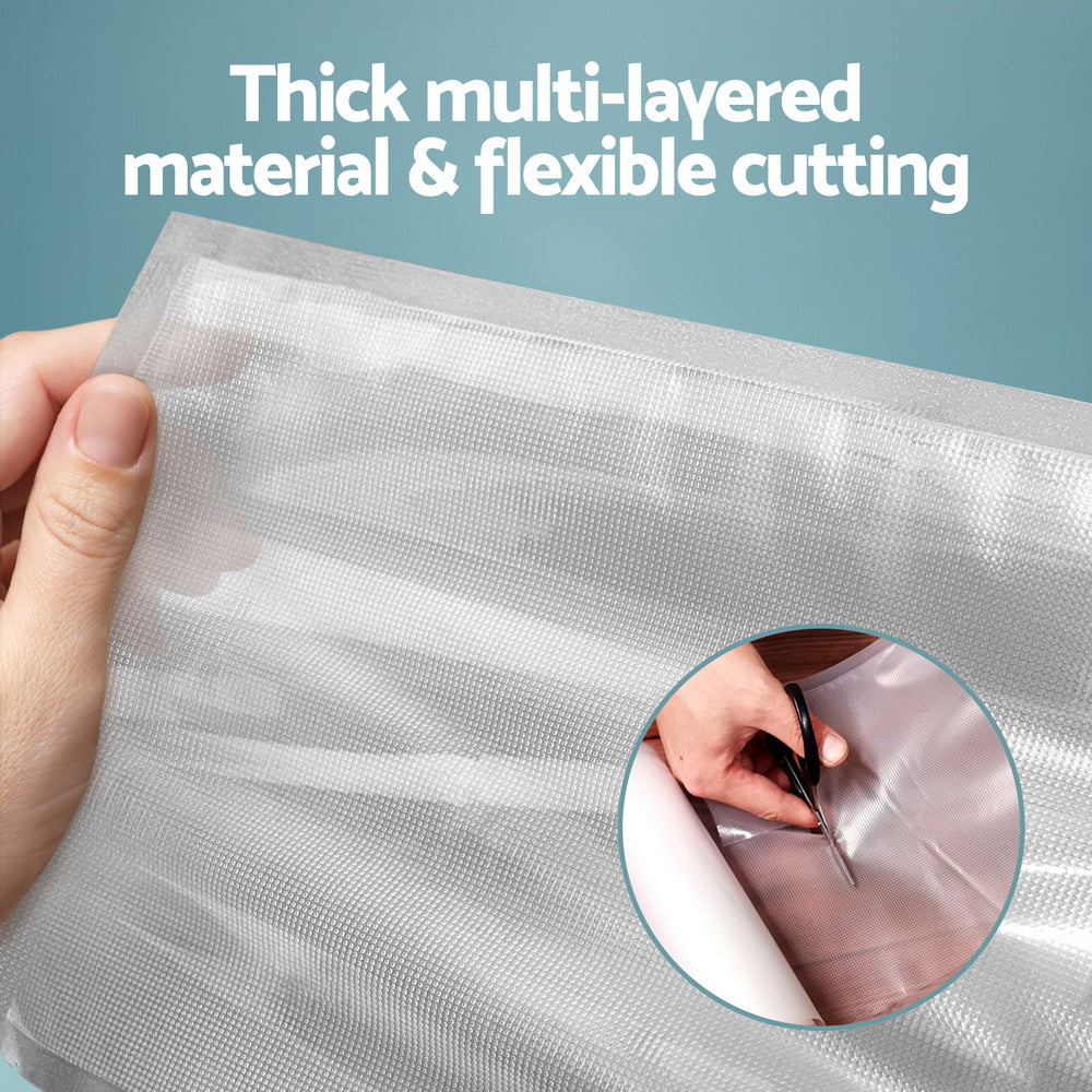 2 Rolls Food Vacuum Sealer Bags Storage Saver Heat Sealing Bag Pack 15CMX6M 4