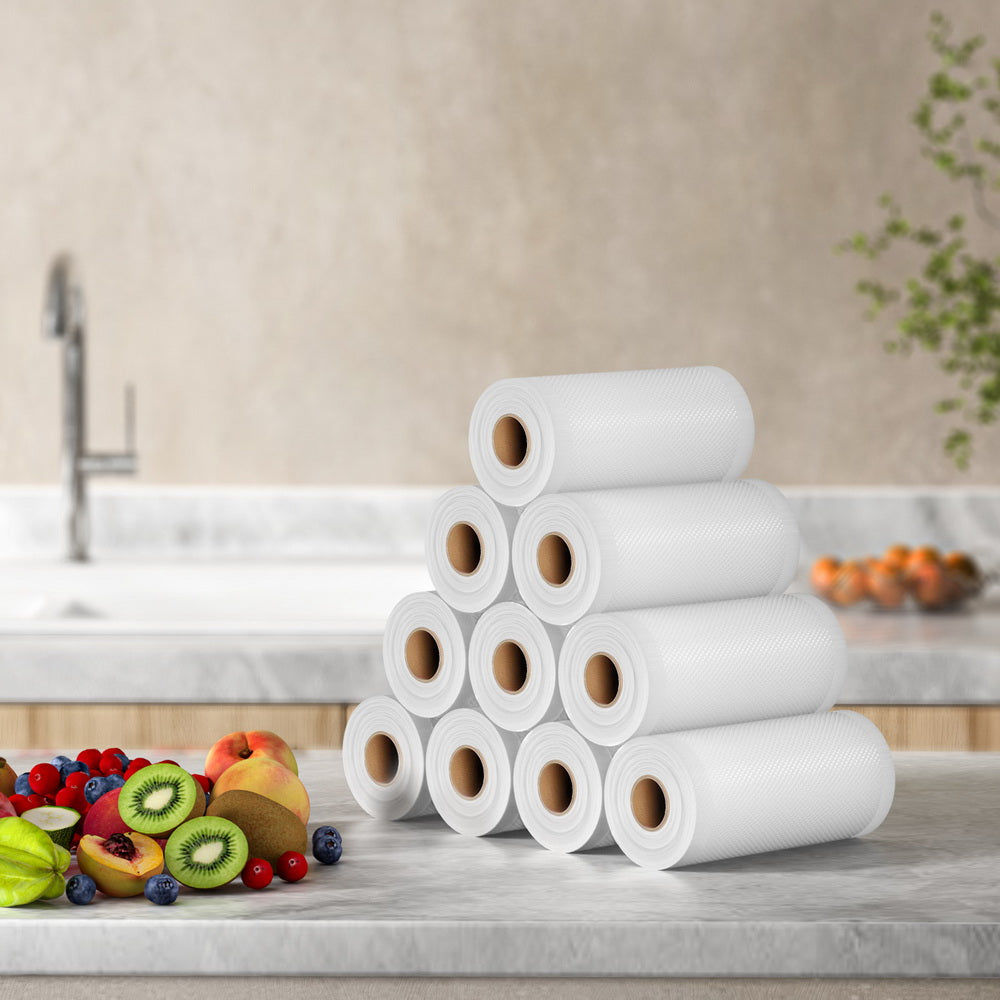 10 Rolls Food Vacuum Sealer Bags Storage Saver Heat Sealing Bag Pack 15CMX6M 4
