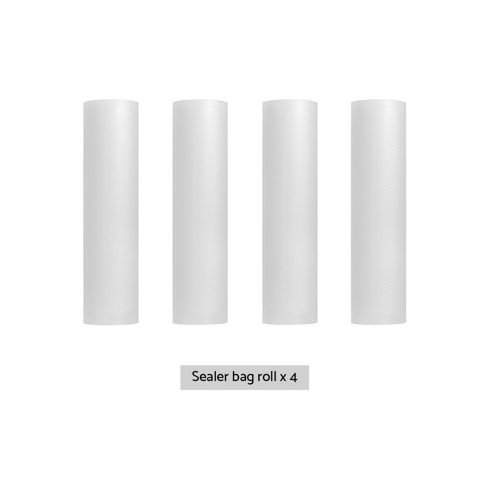 4 Rolls Food Vacuum Sealer Bags Storage Saver Heat Sealing Bag Pack 28CMX6M 3