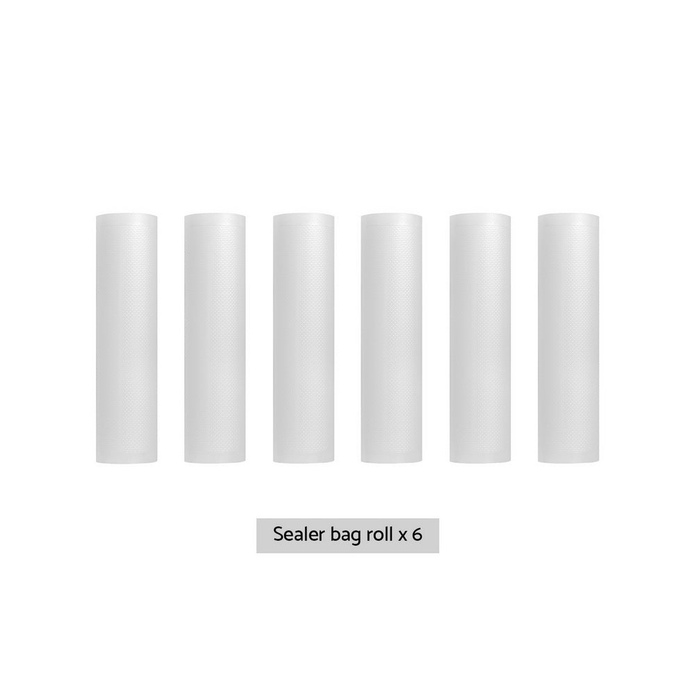 6 Rolls Food Vacuum Sealer Bags Storage Saver Heat Sealing Bag Pack 28CMX6M 3