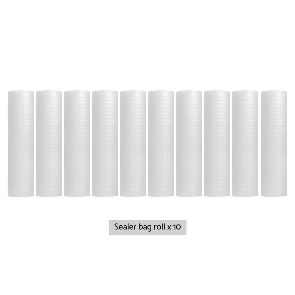 10 Rolls Food Vacuum Sealer Bags Storage Saver Heat Sealing Bag Pack 28CMX6M 3