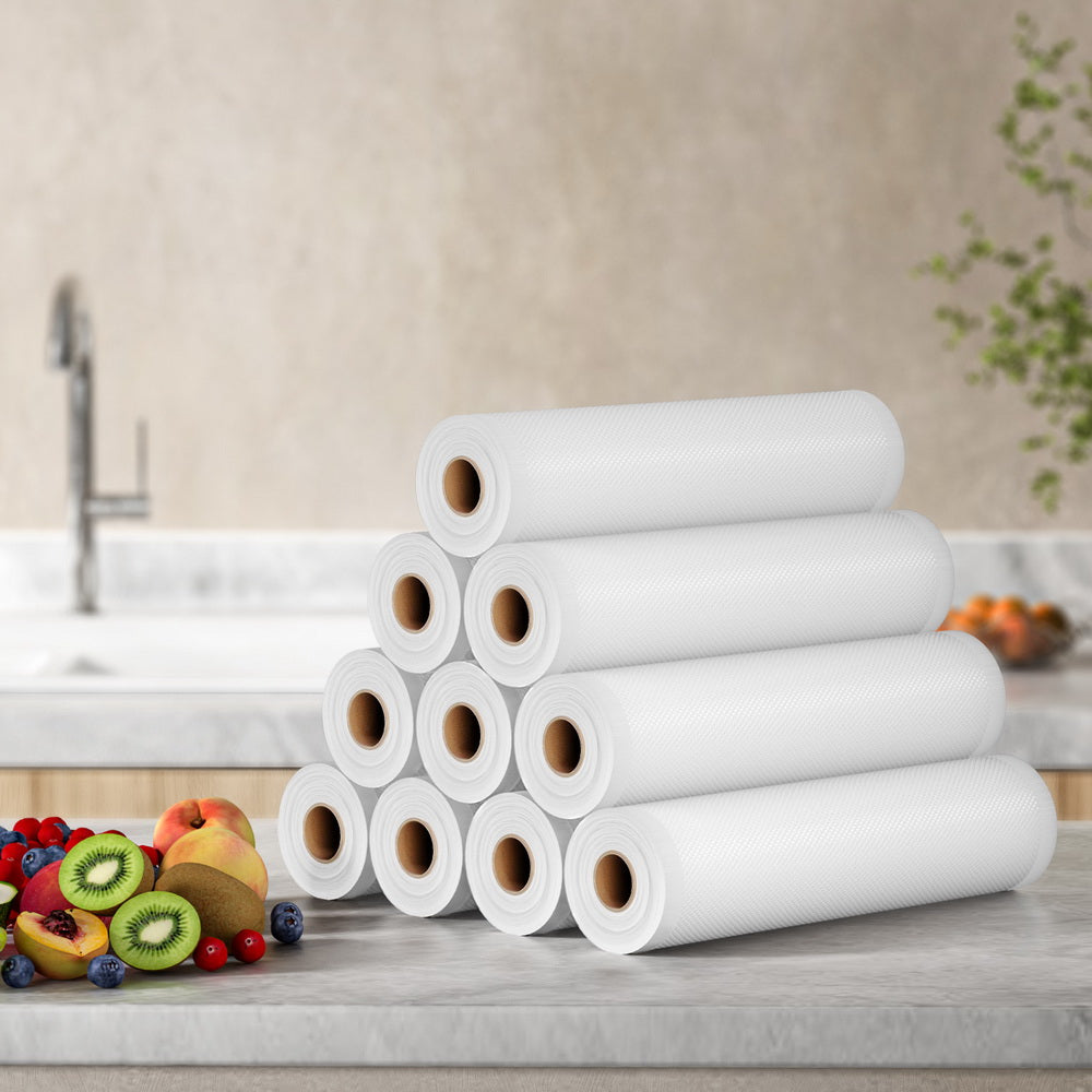 10 Rolls Food Vacuum Sealer Bags Storage Saver Heat Sealing Bag Pack 28CMX6M 4