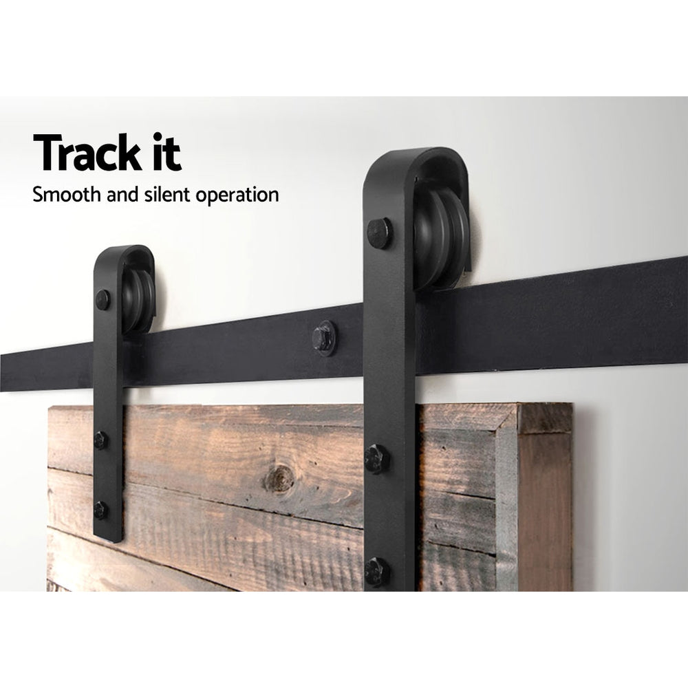 Cefito Sliding Barn Door Hardware Track Set 4m 6