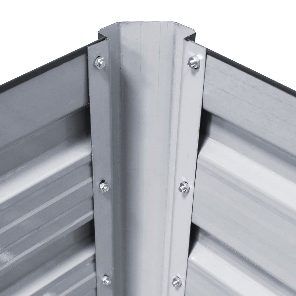 Green Fingers Garden Bed 320X80X45cm Planter Box Raised Container Galvanised Herb 6