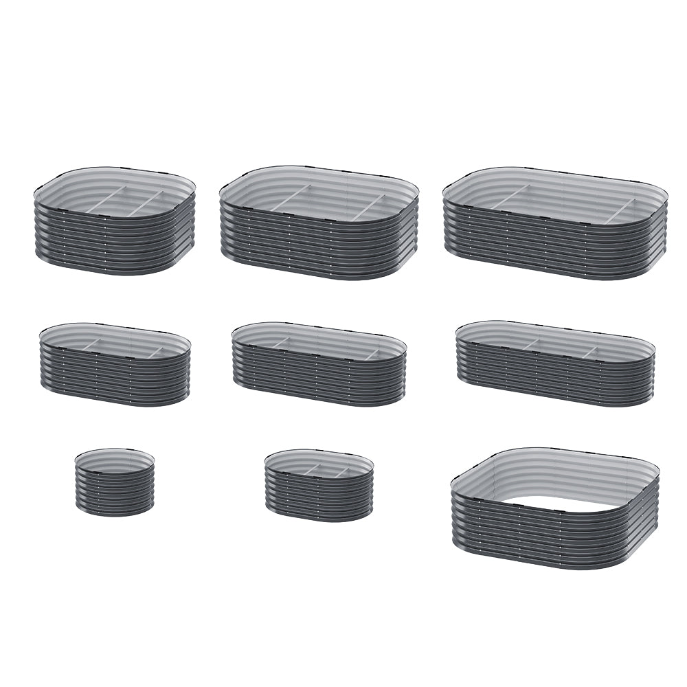 Green Fingers Garden Bed 9 In 1 Modular Planter Box Raised Container Galvanised 3