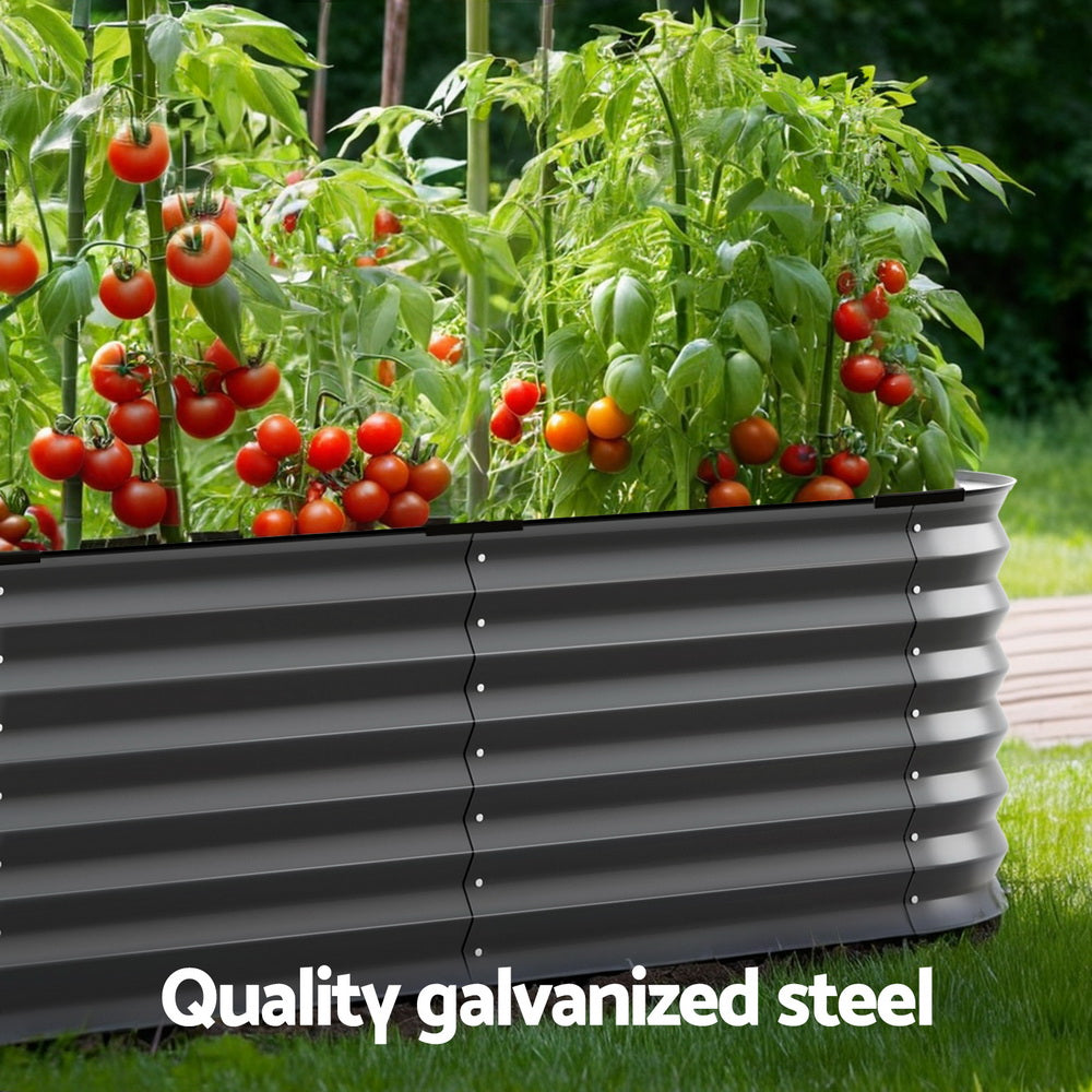 Green Fingers Garden Bed 9 In 1 Modular Planter Box Raised Container Galvanised 4