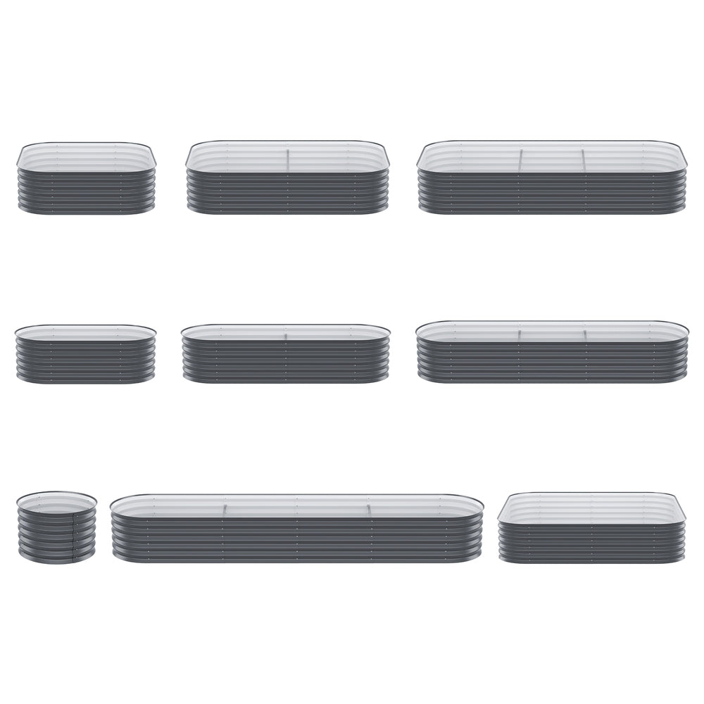 Green Fingers Garden Bed 9 In 1 Modular Planter Box 40CM height 4