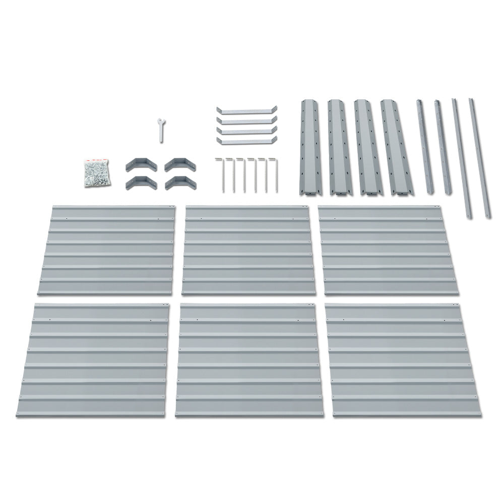 Green Fingers Garden Bed 320x80x77cm Planter Box Raised Container Galvanised Herb 7