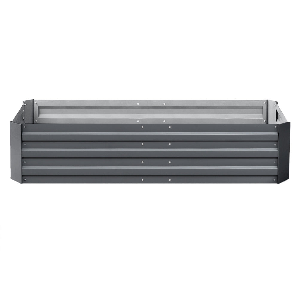 Green Fingers 2x Garden Bed 150x90cm Planter Box Raised Container Galvanised Herb 3