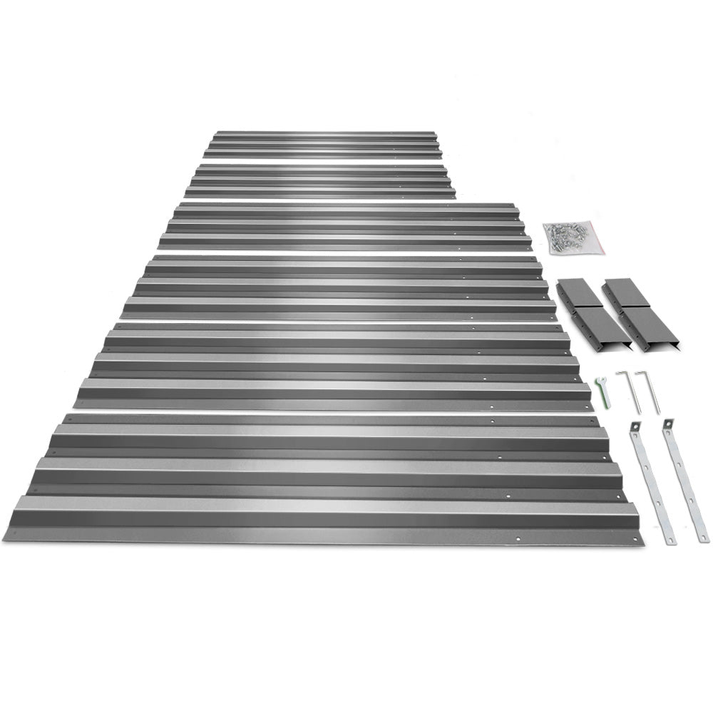 Green Fingers 2x Garden Bed 150x90cm Planter Box Raised Container Galvanised Herb 7