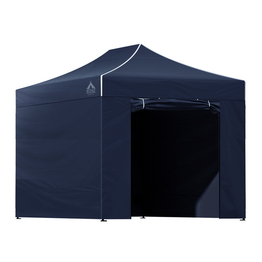 Instahut Gazebo 3x4.5 Pop Up Marquee Folding Tent Wedding Gazebos Camping Outdoor Shade Canopy Navy 8