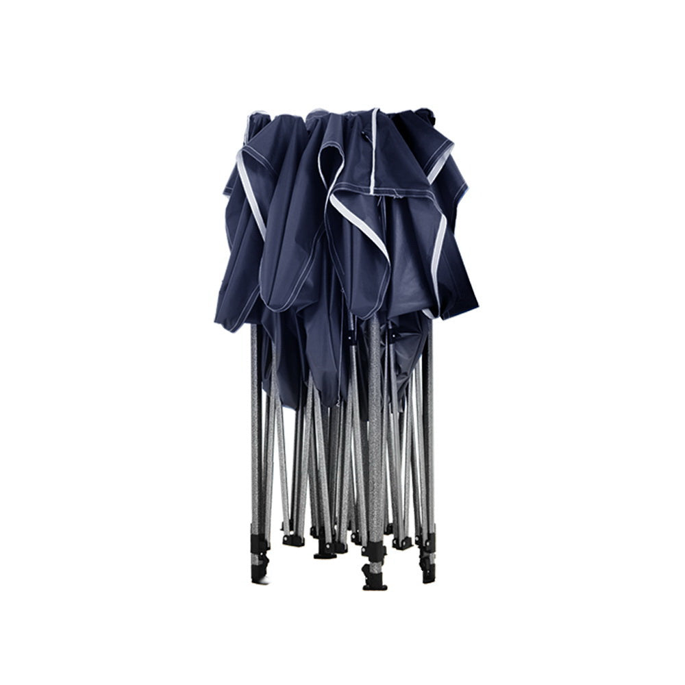 Instahut Gazebo 3x4.5 Pop Up Marquee Folding Tent Wedding Gazebos Camping Outdoor Shade Canopy Navy 3