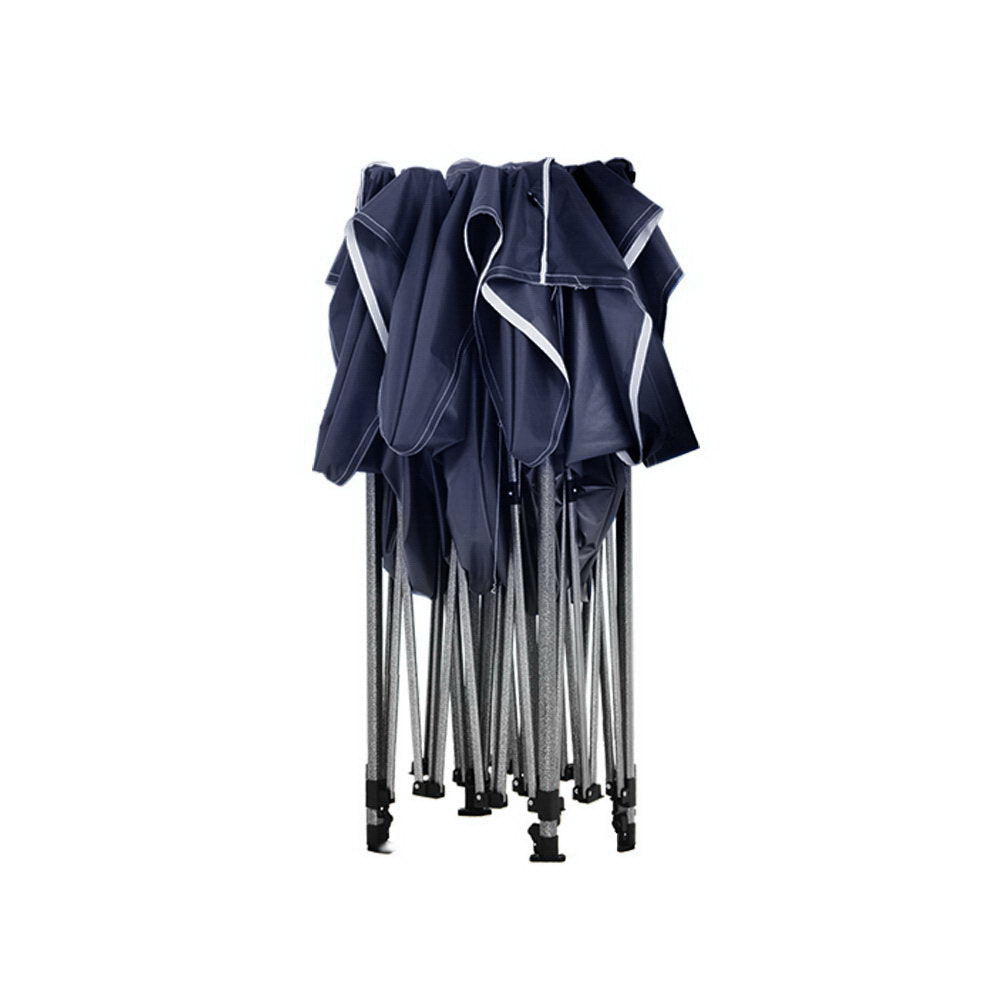 Instahut Gazebo Pop Up Marquee 3x6 Folding Tent Gazebos Camping 500D Oxford Navy 3