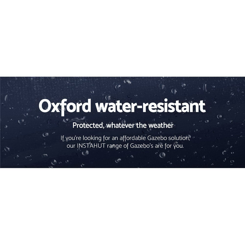 Instahut Gazebo Pop Up Marquee 3x6 Folding Tent Gazebos Camping 500D Oxford Navy 5