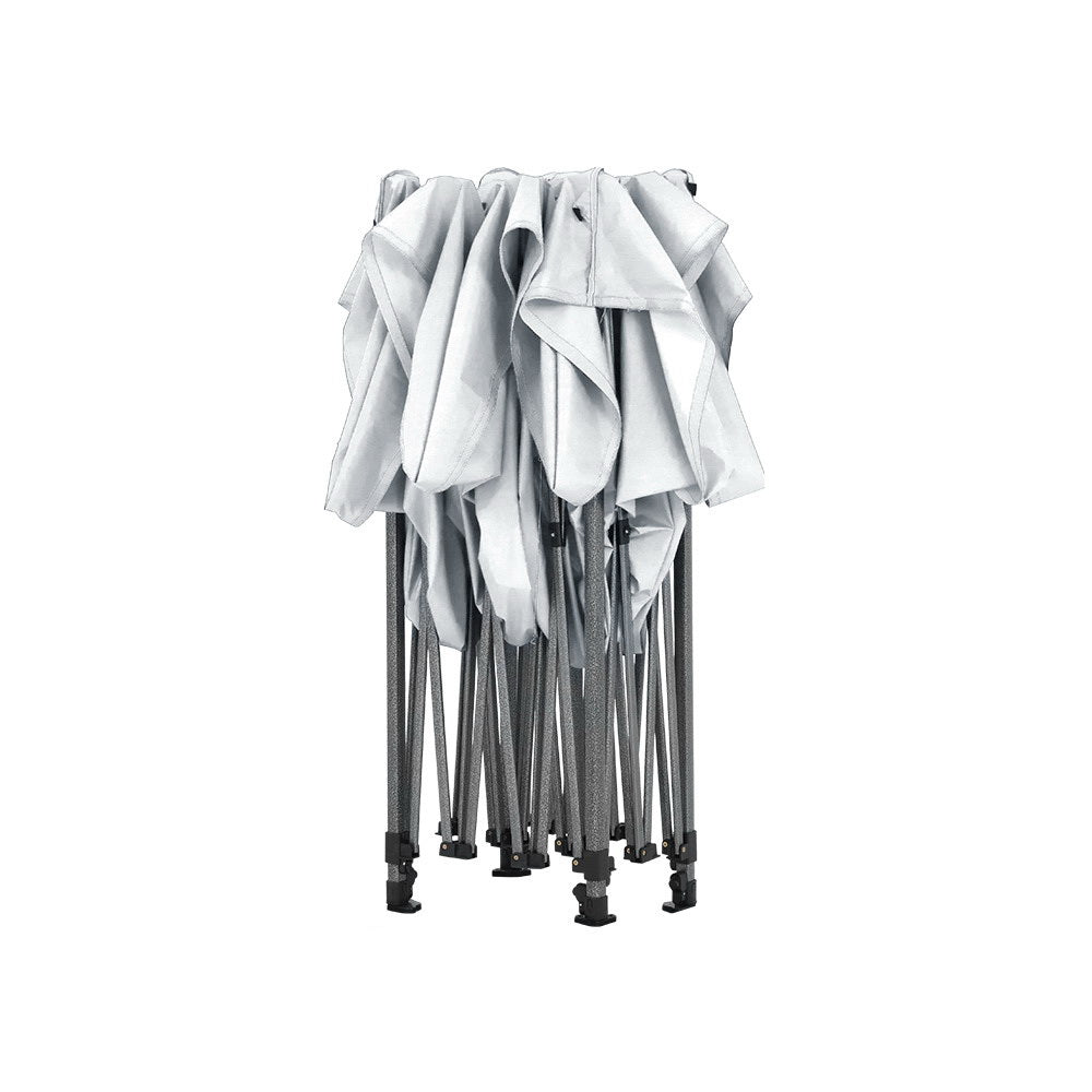 Instahut Gazebo Pop Up Marquee 3x6 Folding Tent Gazebos 500D Oxford Fabric White 3