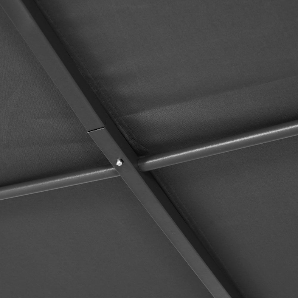 Instahut Gazebo Marquee 3m Outdoor Event Wedding Tent Camping Party Shade Iron Art Canopy Grey 4