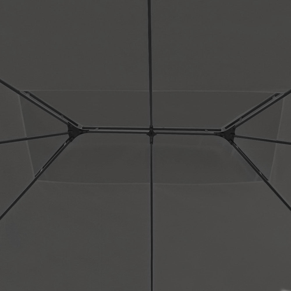 Instahut Gazebo 4x3m Marquee Outdoor Wedding Party Event Tent Home Iron Art Shade Grey 3