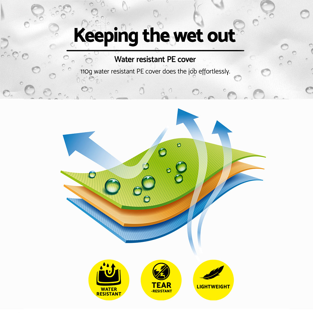 Instahut Gazebo 4x3m Marquee Outdoor Wedding Party Event Tent Home Iron Art Shade White 6