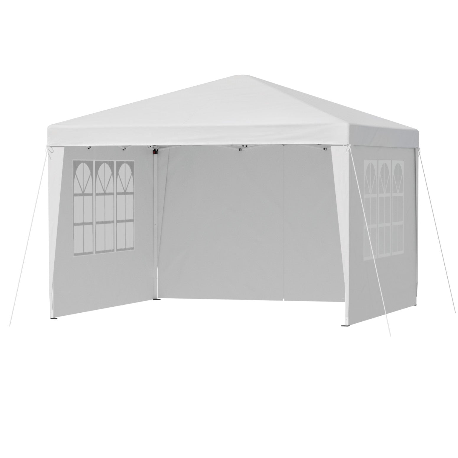 Instahut Gazebo 3x3 Pop Up Marquee Folding Tent Wedding Gazebos Camping Outdoor Canopy White 3