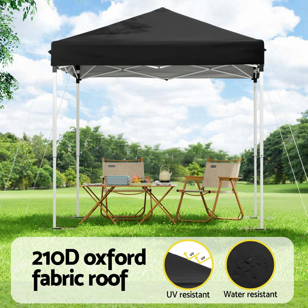 Instahut Gazebo 2x2m Outdoor Patio Garden Marquee Shade Black 4