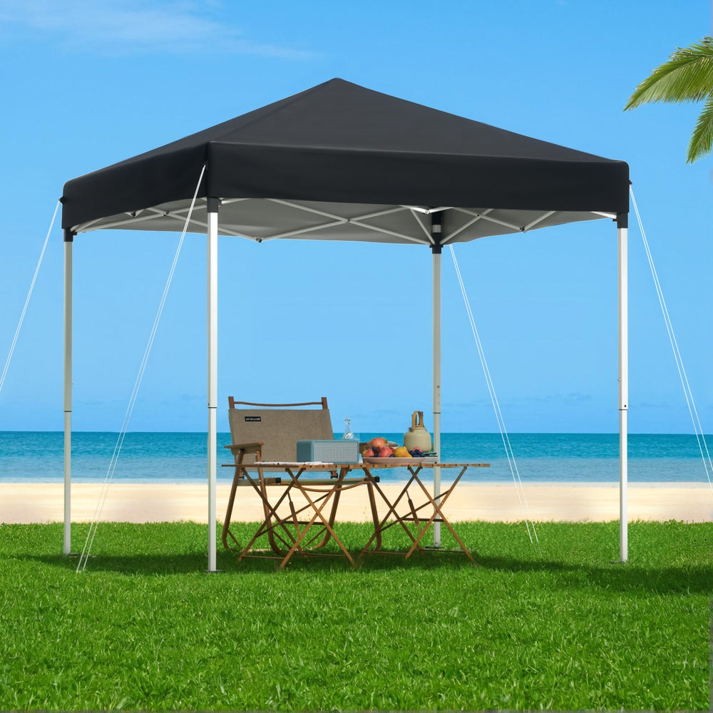 Instahut Gazebo 2x2m Outdoor Patio Garden Marquee Shade Black 7