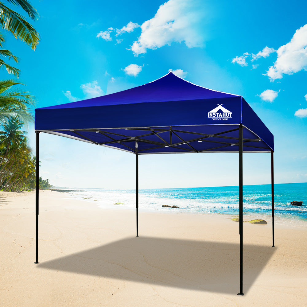 Instahut Gazebo Pop Up Marquee 3x3 Folding Tent Outdoor Camping 500D Oxford Blue 7