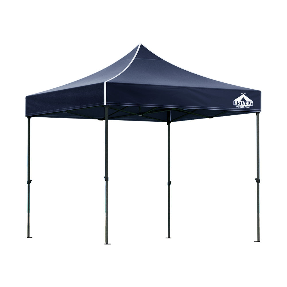 Instahut Gazebo Pop Up Marquee 3x3m Folding Tent Wedding Outdoor Camping Canopy Gazebos Shade Navy 8
