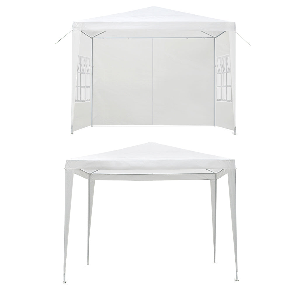 Instahut Gazebo 3x3m Marquee Wedding Party Tent Outdoor Camping Side Wall Canopy Window Panel White 3