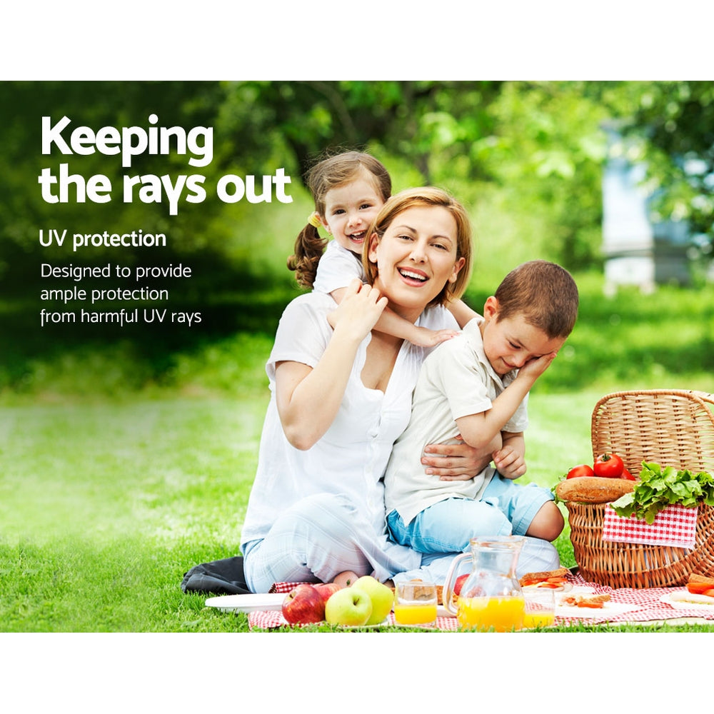 Instahut Gazebo 3x9m Marquee Wedding Party Tent Outdoor Camping Side Wall Canopy 8 Panel Blue 5