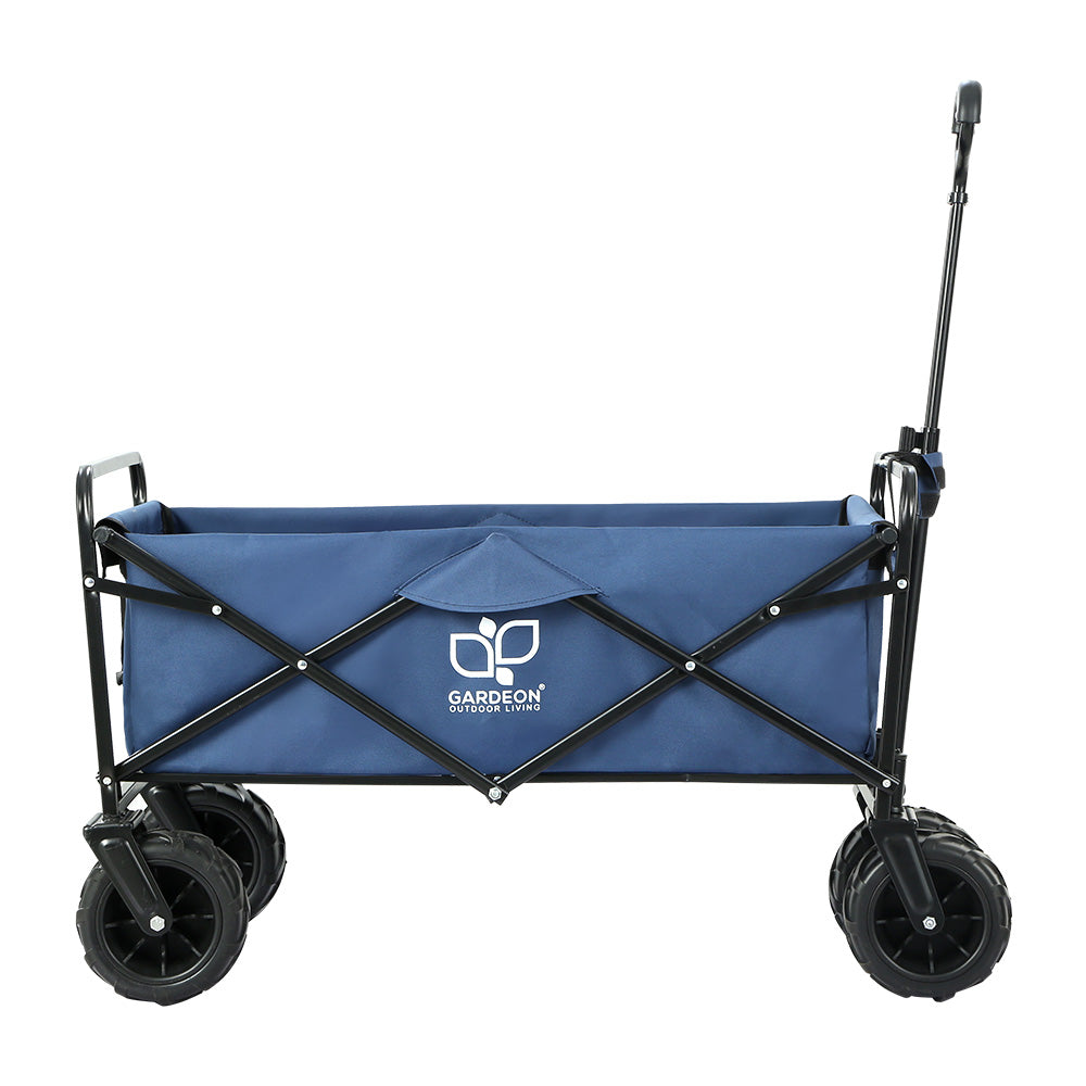 Gardeon Garden Cart Folding 120kg Trolley Camping Wagon Barrow Outdoor Beach 3