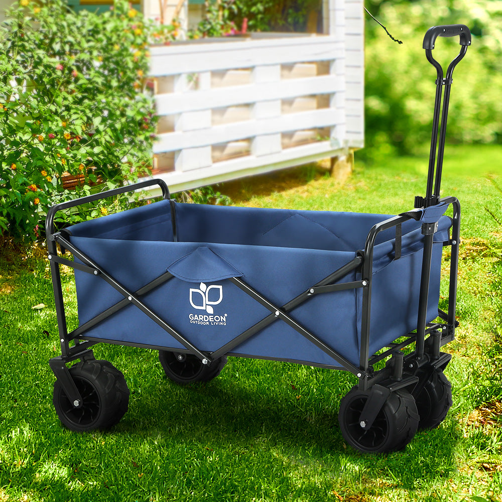 Gardeon Garden Cart Folding 120kg Trolley Camping Wagon Barrow Outdoor Beach 8