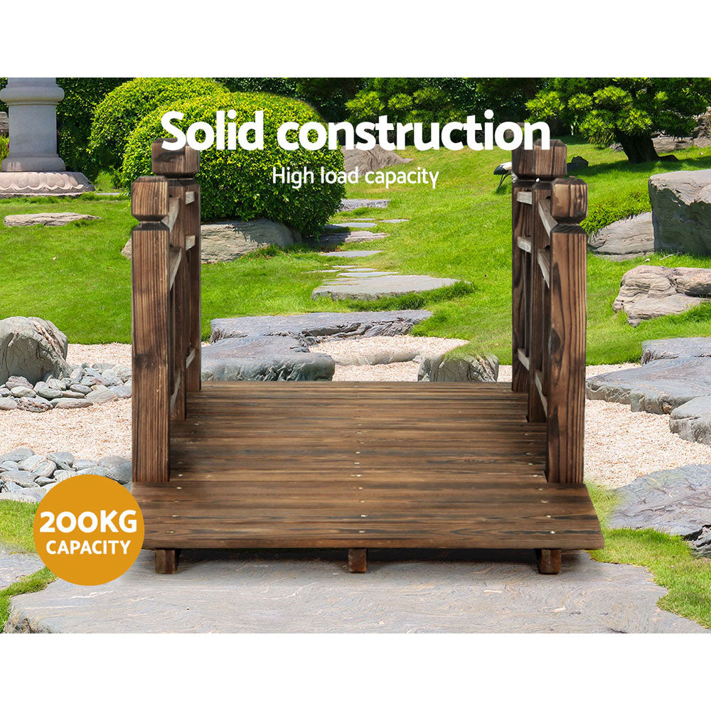 Gardeon Garden Decor Outdoor Ornament Wooden Bridge 150cm 5