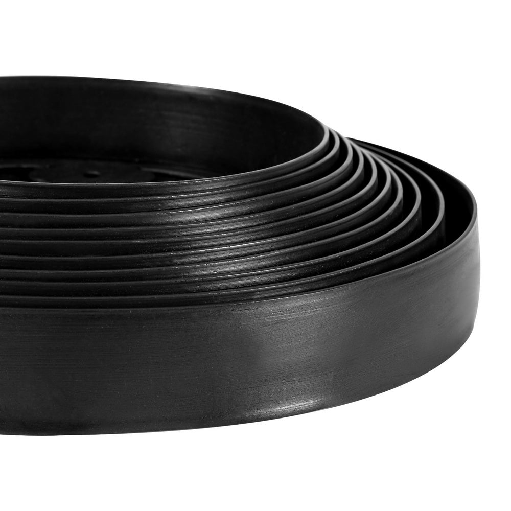 Green Fingers Garden Edging 5CM x 10M Border Support Landscape Edge Black X5 4