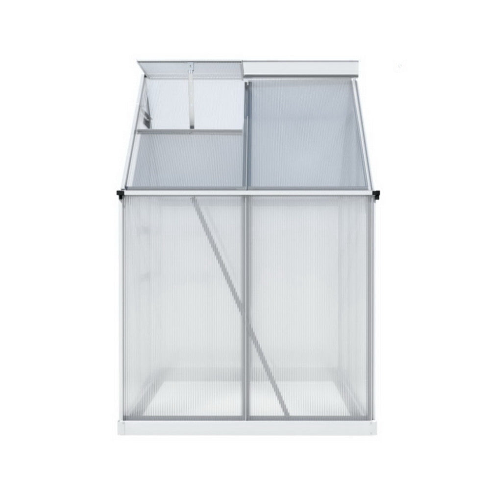 Green Fingers Greenhouse Aluminium Polycarbonate Premium Garden Storage Shed 3.1Mx1.9Mx2.0M 3