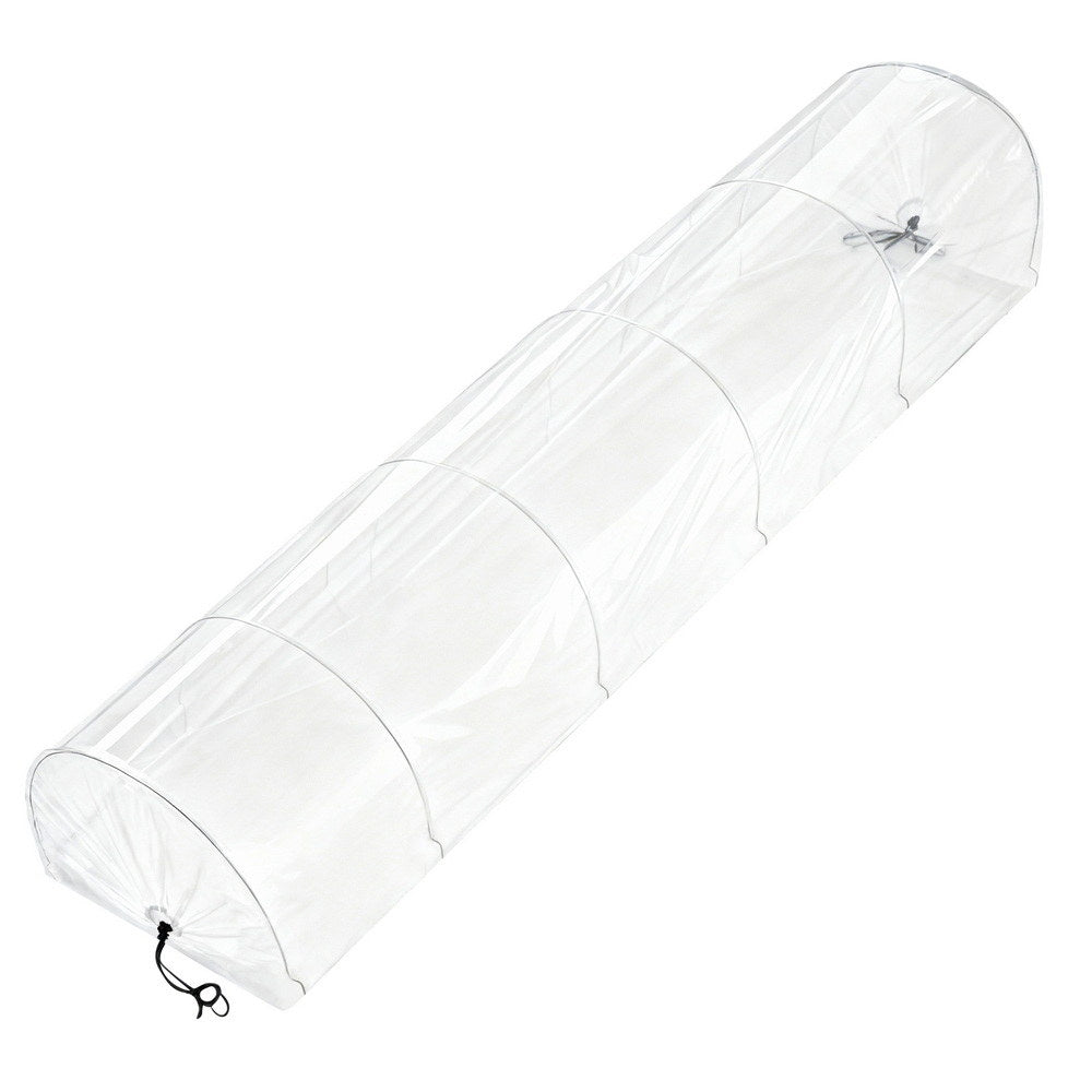 Green Fingers Mini Greenhouse 300x45x30cm Tunnel Clear PVC Steel Frame Portable 3