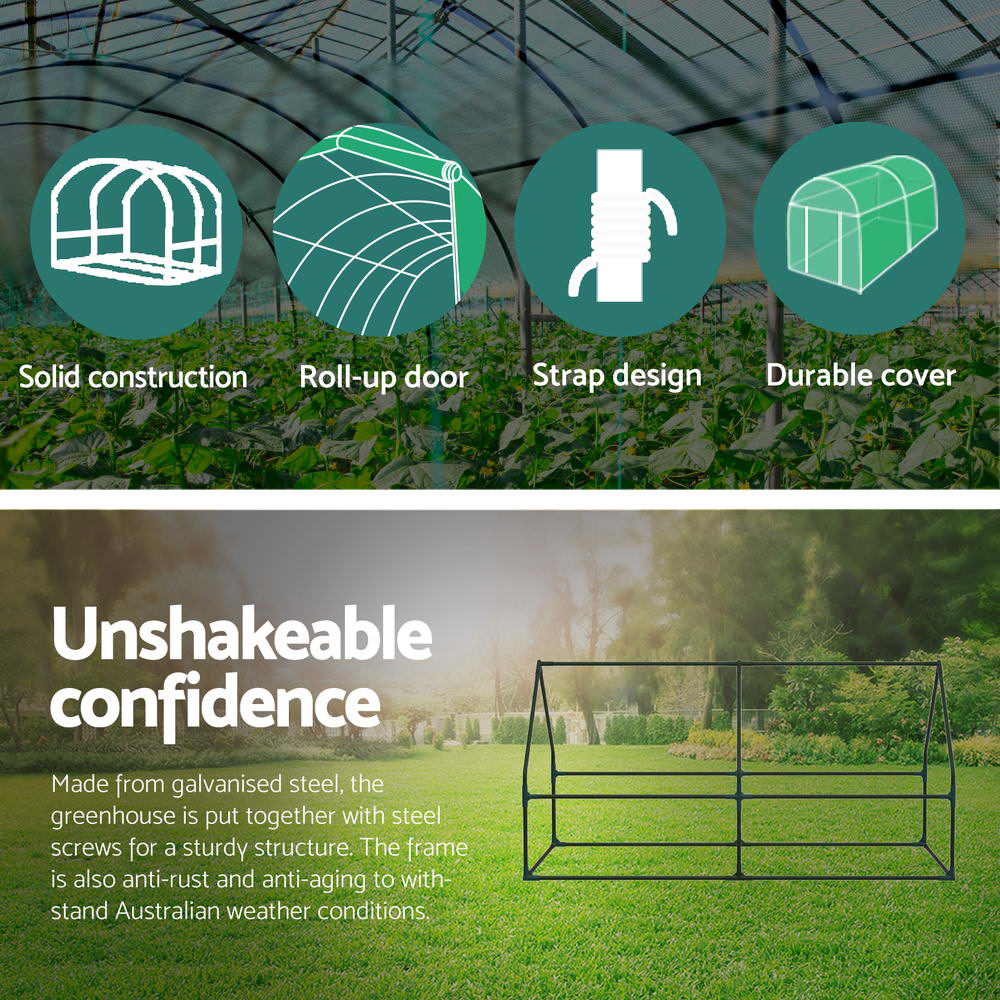 Greenfingers Greenhouse 1.8x0.9x0.9M Mini Green House Raised Garden Bed Planter Box 6