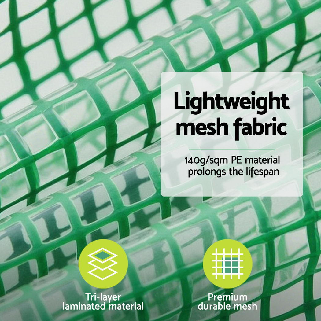 Green Fingers Mini Greenhouse 240x90x90cm Steel Frame PE Cover Outdoor Shelter 6