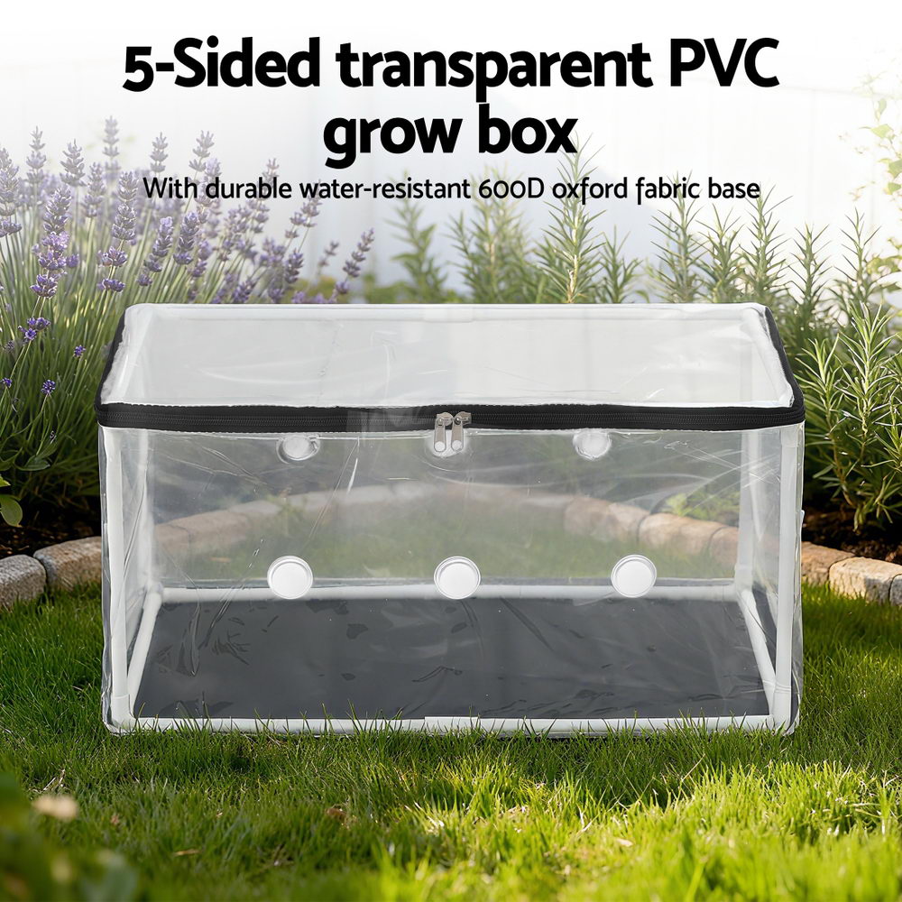 Green Fingers Mini Greenhouse 50x25x25cm PVC Cover for Mushrooms Succulents 5