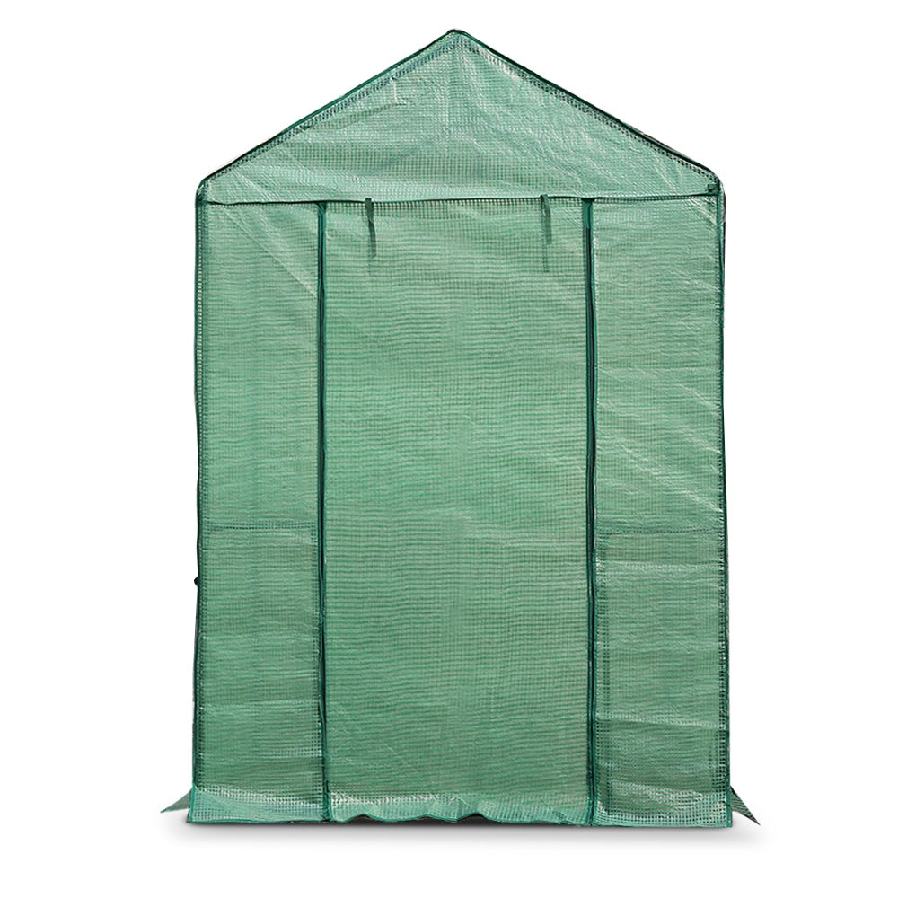 Green Fingers Greenhouse 1.2x1.9x1.9M Walk in Green House Tunnel Plant Garden Shed 4 Shelves 3