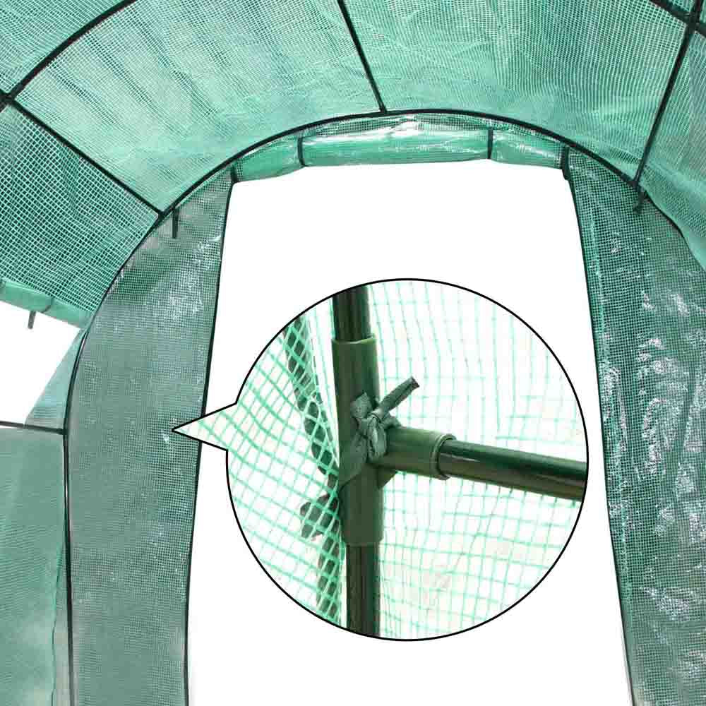 Green Fingers Greenhouse 3x2x2M Walk in Green House Tunnel Plant Garden Shed Dome 7