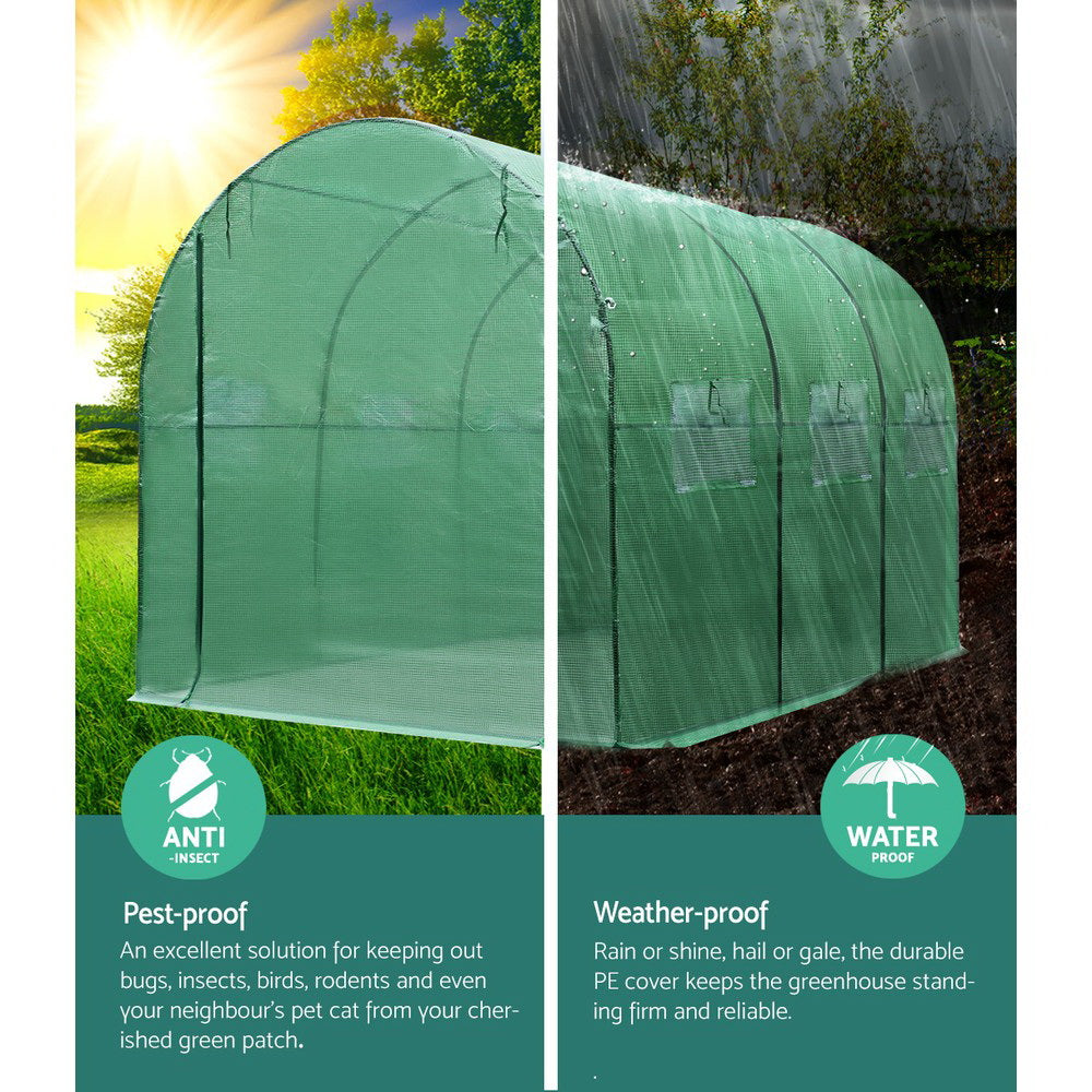 Greenfingers Greenhouse Garden Shed Green House 3X2X2M Greenhouses Storage Lawn 4