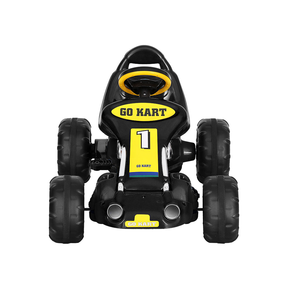 Rigo Kids Pedal Go Kart Ride On Toys Racing Car Plastic Tyre Black 3
