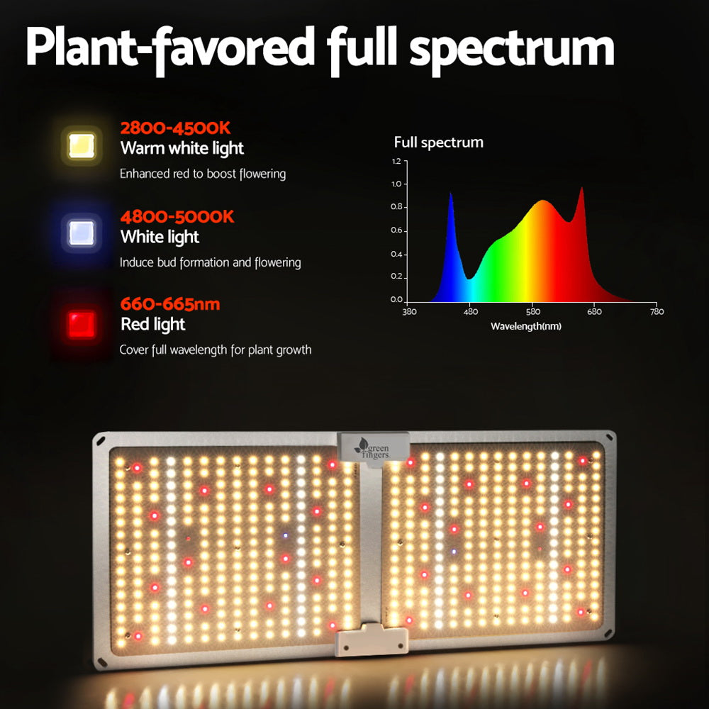 Green Fingers Max 2200W Grow Light LED Full Spectrum Indoor Plant All Stage Growth 3