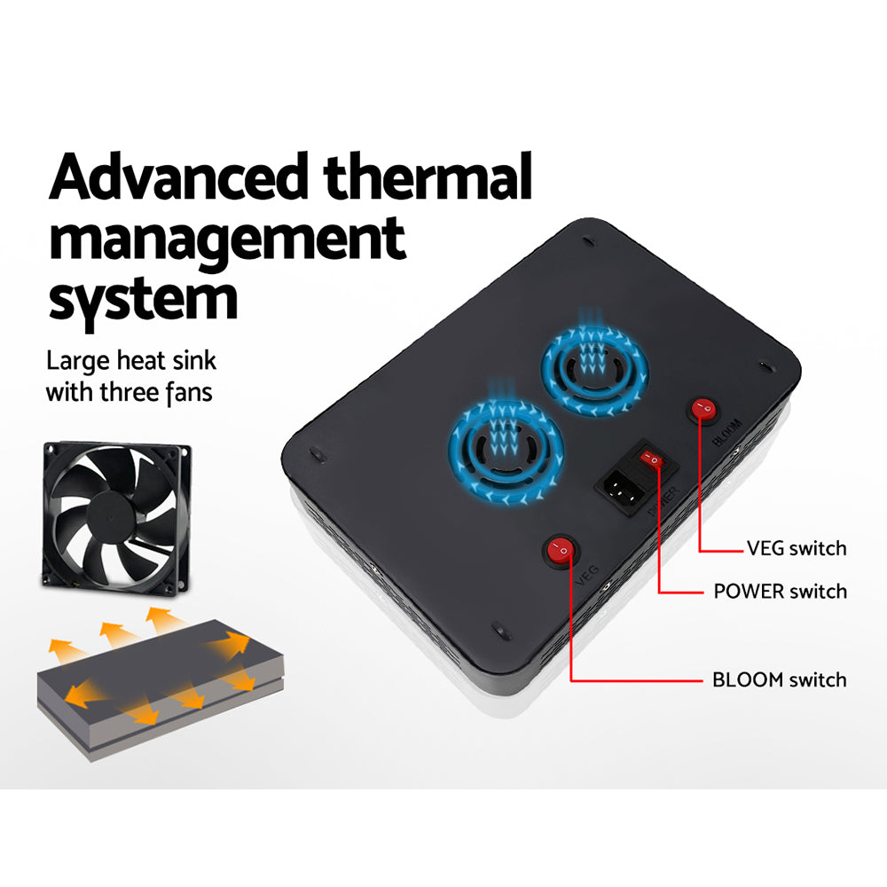 Green Fingers 1000W Grow Light LED Full Spectrum Indoor Plant All Stage Growth 4