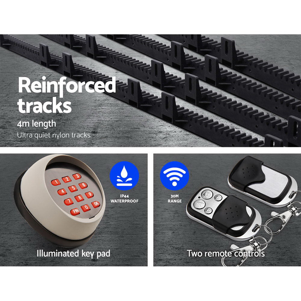 Automatic Sliding Gate Opener Kit Keypad 4M 1800KG 5