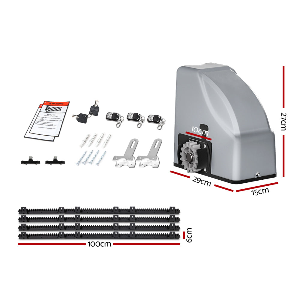 Automatic Sliding Gate Opener Kit 4M 800KG