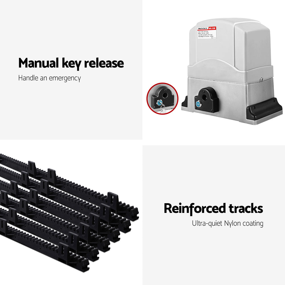 Electric Sliding Gate Opener 800KG 6M Hardware Kit 6