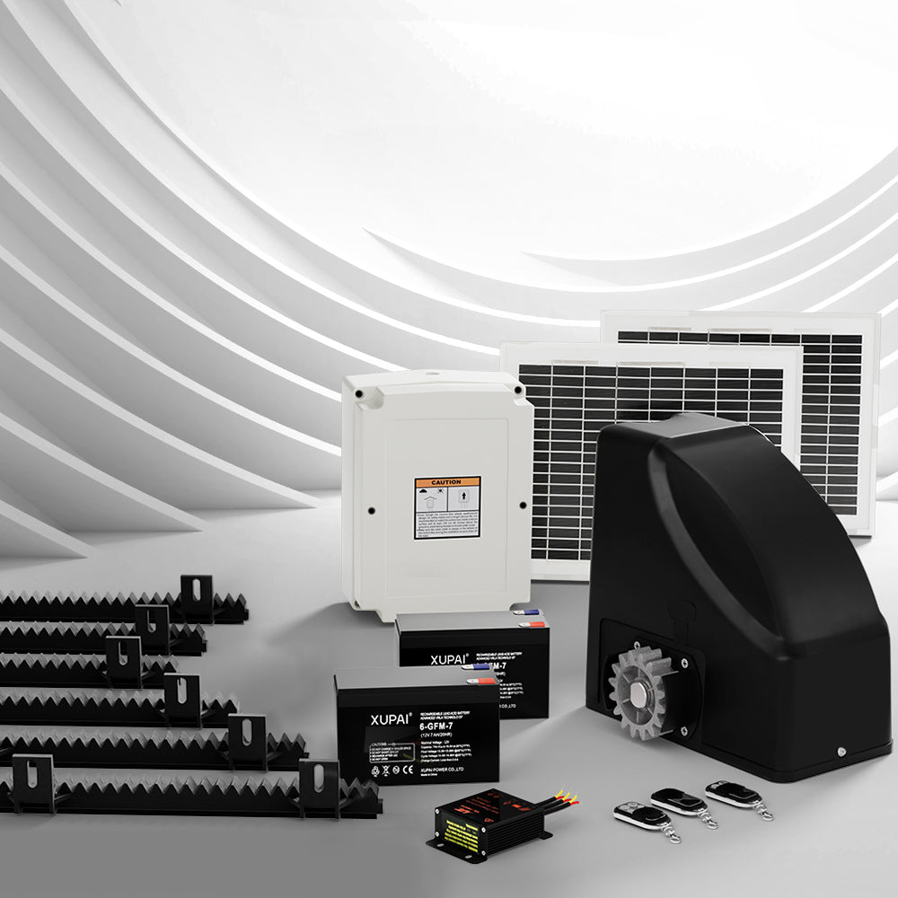 Automatic Sliding Gate Opener Kit 20W Solar 6M 600KG