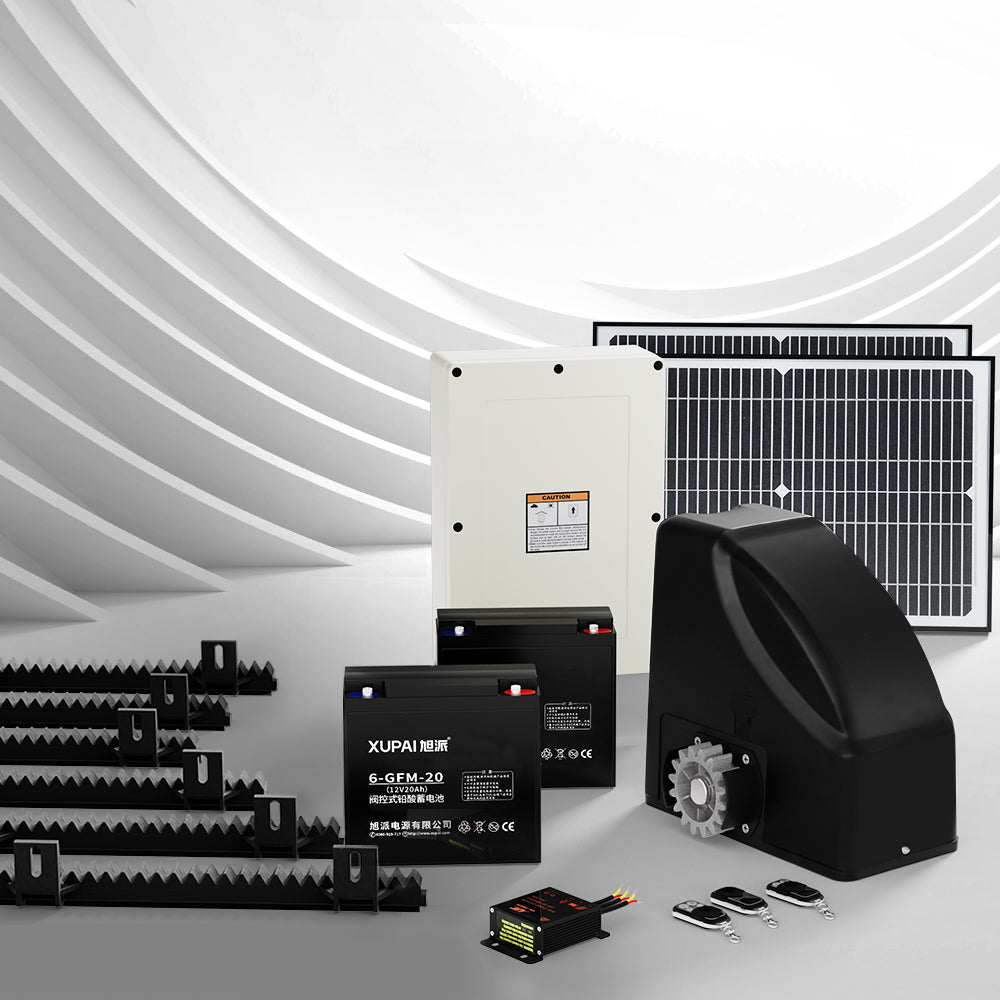 Automatic Sliding Gate Opener Kit 40W Solar 6M 600KG 7